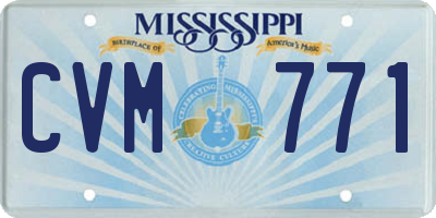 MS license plate CVM771
