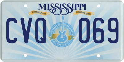 MS license plate CVQ069