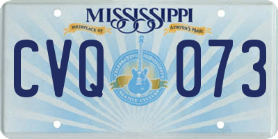 MS license plate CVQ073