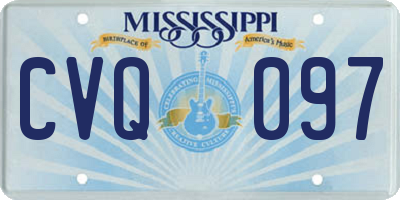 MS license plate CVQ097