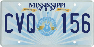 MS license plate CVQ156
