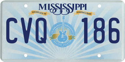 MS license plate CVQ186
