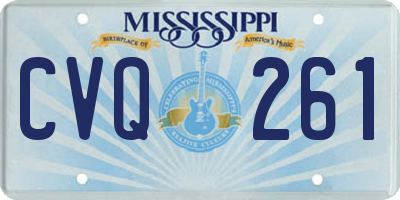MS license plate CVQ261