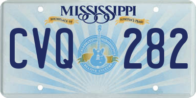 MS license plate CVQ282