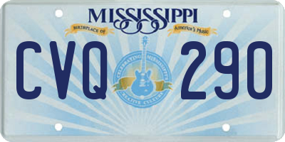 MS license plate CVQ290