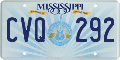 MS license plate CVQ292