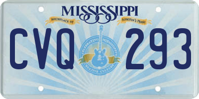 MS license plate CVQ293