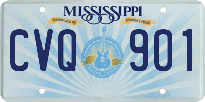 MS license plate CVQ901