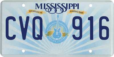 MS license plate CVQ916