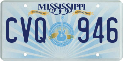 MS license plate CVQ946