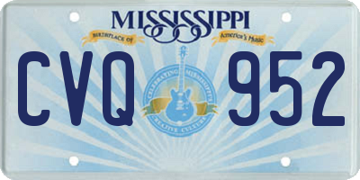 MS license plate CVQ952