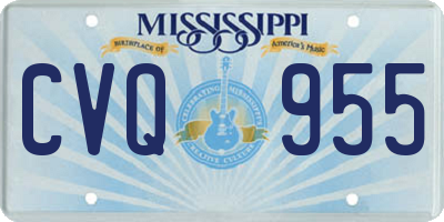 MS license plate CVQ955