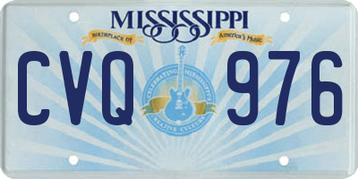 MS license plate CVQ976