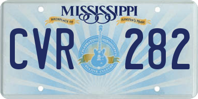 MS license plate CVR282