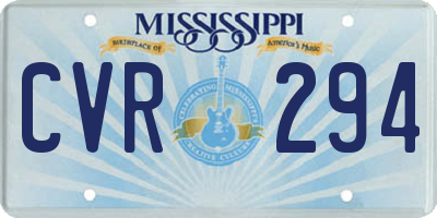 MS license plate CVR294