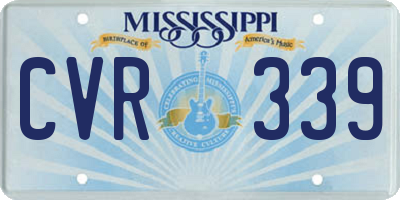 MS license plate CVR339