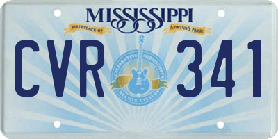 MS license plate CVR341
