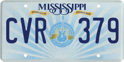 MS license plate CVR379