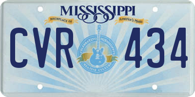 MS license plate CVR434