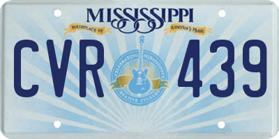 MS license plate CVR439