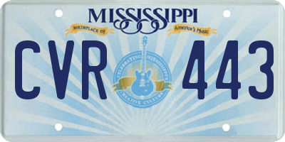MS license plate CVR443