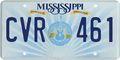 MS license plate CVR461