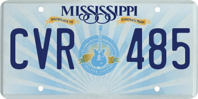 MS license plate CVR485