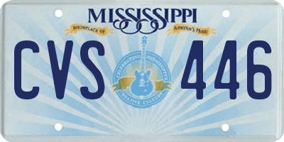 MS license plate CVS446