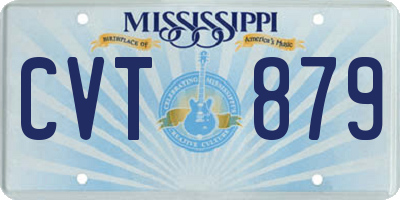 MS license plate CVT879