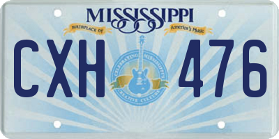 MS license plate CXH476
