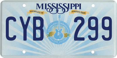 MS license plate CYB299