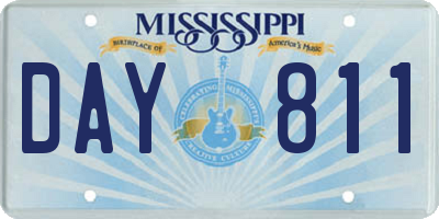 MS license plate DAY811