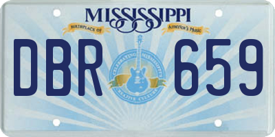 MS license plate DBR659