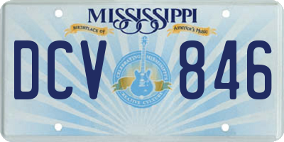 MS license plate DCV846