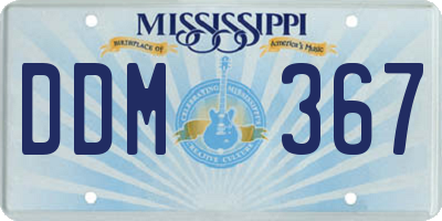 MS license plate DDM367