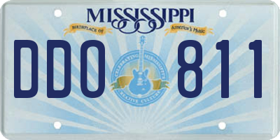 MS license plate DDO811