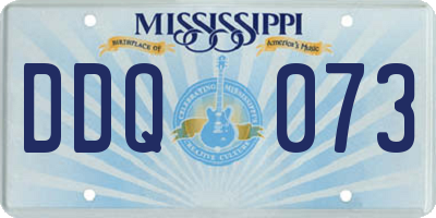 MS license plate DDQ073