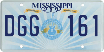 MS license plate DGG161