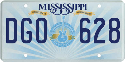 MS license plate DGO628