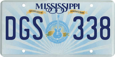 MS license plate DGS338