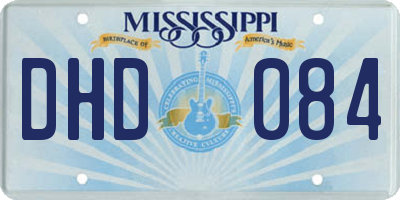 MS license plate DHD084