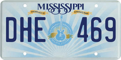 MS license plate DHE469