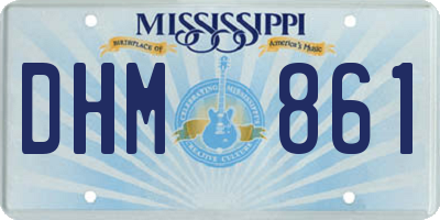 MS license plate DHM861