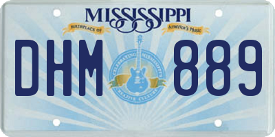 MS license plate DHM889