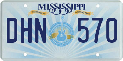 MS license plate DHN570