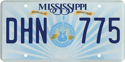 MS license plate DHN775