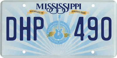 MS license plate DHP490