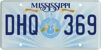 MS license plate DHQ369