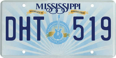 MS license plate DHT519