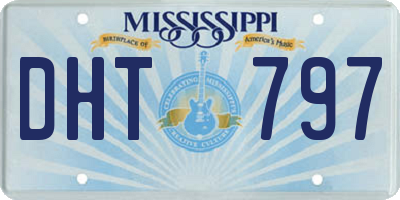 MS license plate DHT797